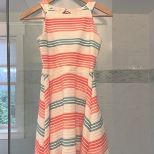 Beautiful spring dress with stripes. Worn once